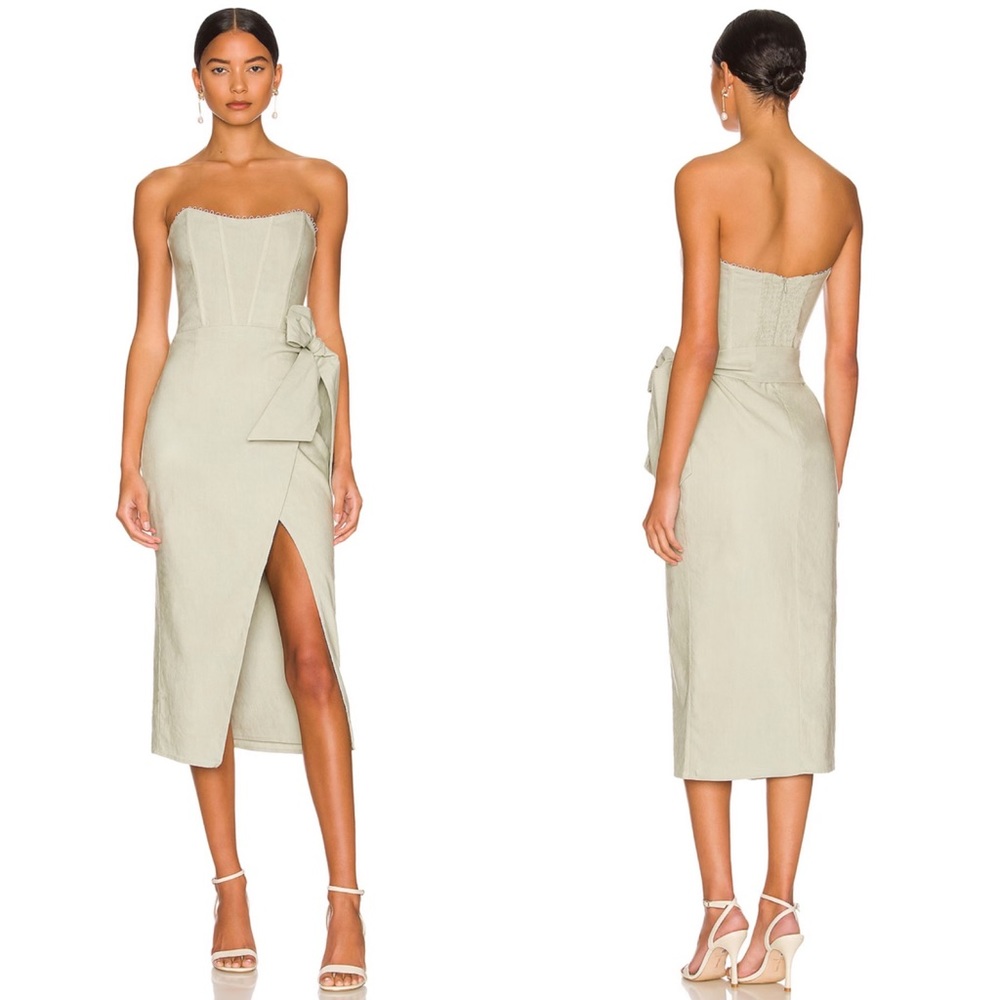 V. Chapman Liliana midi Dress in Sage size 8 NEW! New with tags!